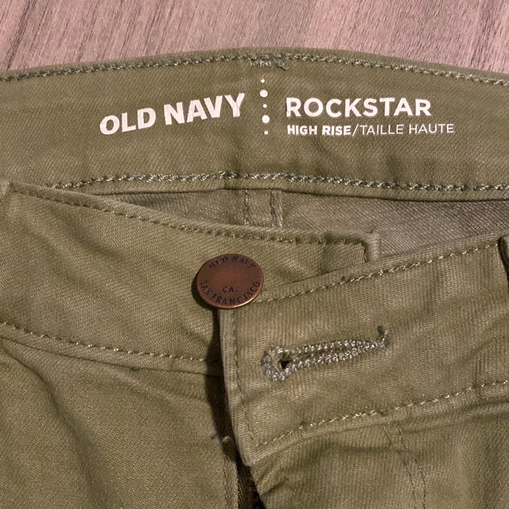 Old Navy Women's Skinny Jeans -  Dark Olive Green